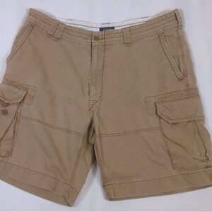 Ralph Lauren Tan Cargo Shorts with Classic Design